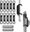 Nearockle 10 Pack Magnetic Pen Pencil Holder, Silicone Adjustable Holder for Desk, Refrigerator, Whiteboards, Office