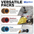 Linkiblock 45Pcs 2 inch Fine,15 Nylon Surface Conditioning Quick Change Sanding Discs R-Type with Adapter & Backing