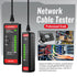 HT812A Ethernet Cable Tester with RJ45 RJ11 Port, Fast/Slow Gear, 60V Continuity Test for CAT5/CAT6