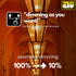 4 Pack Dimmable ST19/ST64 Bulb 9W 60W 650 2500K E26 CRI90 LED Edison Equivalent Lumens Soft Amber Base Amber Glass