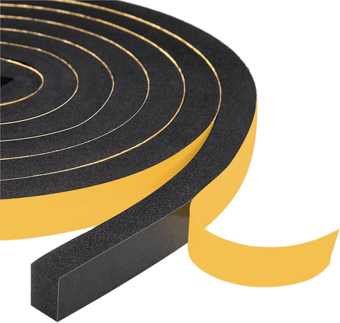 Yotache Foam Weather Stripping Tape, 2 Rolls 3/4" W X 3/8" T, Neoprene Foam Rubber Seal for Door Frame Insulation, 13 Ft