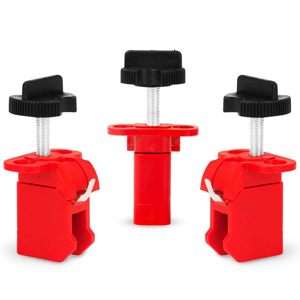 TRADESAFE Circuit Breaker Lockout Device, 3 Pack Tie Bar Breaker Lock, OSHA Compliant Industrial Grade Lock