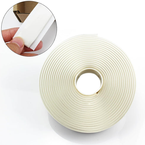 White Butyl Sealant Tape, RV Roof Sealing Tape, 16.4Ft Waterproof Butyl Tape for Window Glass Repair