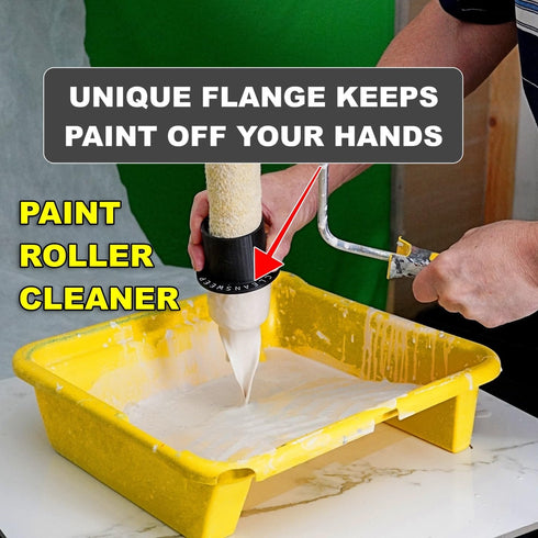 Generic Smart Paint Roller Cleaning & Storage Tool Bundle PowerSpin Pro Roller Cleaner, CleanSweep Pro Paint Squeegee