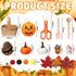 WinnerWhy 320 Pcs Fine Motor Toys Fall Thanksgiving Decorations, Sensory Bin Filler, Pumpkin Bowls, Woven Baskets