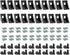 20 Sets 2020 Aluminum Extrusion Profiles Corner Brackets 20 Series Black L Connectors with T Slot Nuts and Bolts