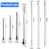 22 Pieces Stainless Steel Lab Spatula Micro Scoop Set, Mixing Spatula for Powders Gel Cap Filler