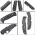 Cool Hand 2 pcs G10 Knife Handle Scales, Custom DIY Tool Material for Knives Making Blanks, Gray/Black