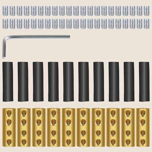 Linkstyle 10pcs 6 AWG Gauge Wire Connector Nut Kit, 80A Quick Wiring Connection Terminal with Screws and Heat Shrink