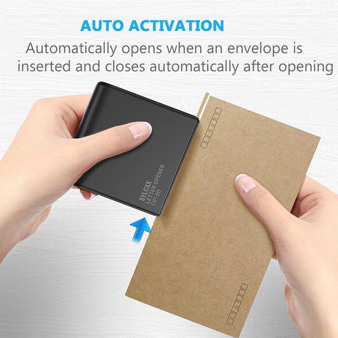 Portable Desk Electric Letter Opener, Efficient Envelope Slitter Tool for Office, Home, Universal Envelope Opener