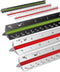 Mr. Pen Architectural Scale Ruler, 12 Inch, 3 pcs, Engineering Scale for Blueprints & Drafting