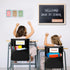 6 20"x17", k-2, PCS Chair Pockets for Classroom Seat Sacks for Classroom Chairs Student Chair Pockets with Name Tag