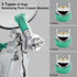 1.4 1.7 2.0 MM Nozzles 10 600ML Paint Sprayer with Paint Mixing Quick Cup, HVLP Spray Paint Gun Kit Contain Disposable