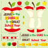 TaoBary 84 Pcs Jesus Is The Core to a Great School Year Christian Bulletin Board Set 3D Apples Cutouts Honeycomb Tissue Paper Apples for Back to School Religious Classroom Sunday School Decor by TaoBary