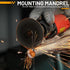 Cut-Off Wheel Mounting Mandrel Holder, 3/8" & 1/4" Arbor Hole with 1/4" Shaft for Die Grinder Accessories