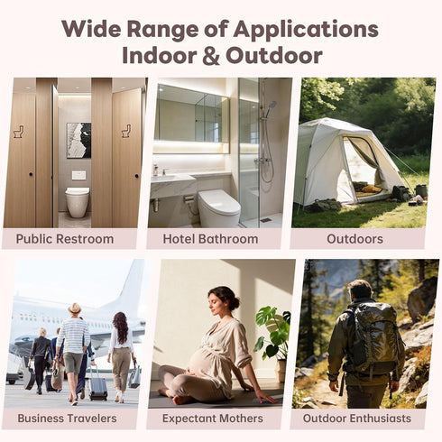350ML Bottle/IPX6 Travel Bidet Portable with Adjustable Spray Modes for Baby,Women-GIMUBABA Rechargeable Electric