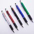 MiSiBao 5-Count Multi Colored Ballpoint Pen Set, 4-Color Medium Point (1.0mm) Touch Screen Stylus