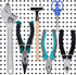 Pegboard Plier Holders, Stainless Steel Double Loop Hooks, 30 Pieces Accessories for Shop Store Supermarket Organizer