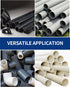PVC Pipe Reamer 1-1/2'', Plastic Pipe Fitting Tool for Standard 1/2" Drill, Cleans Solvent Cement Residue