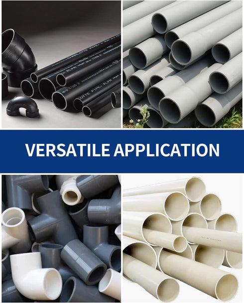 3'' PVC Pipe Reamer, Plastic Pipe Fitting Reamer, Clean Leftover Pipe & Solvent Cement Residue, Fits Standard 1/2" Drill