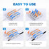 Lever Wire Connectors, HTCELLE 60-Piece Quick Connect Electrical Splicing Kit for 28-12 AWG, 1 in 1 out