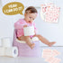 APIILVPQ 10 810" A02 Potty Training Chart with Reward Stickers, Potty Chart for Toddlers Girls, Pink Bow Reward
