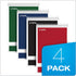 TOPS Spiral Steno Books, 6" x 9", Gregg Rule White Paper, 80 Sheets, 4 Books Per Pack