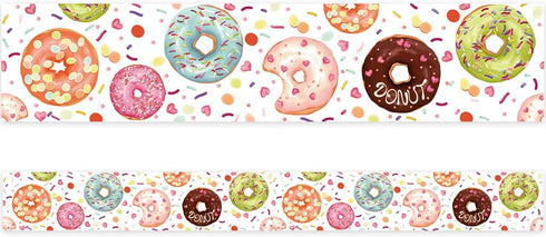 Donut Bulletin Board Border 36ft Straight Classroom Family Party Decoration 1 Roll by Fancy Land