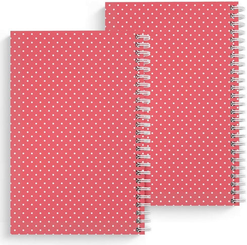 Mountain Floral: 2-Pack Wirebound Spiral Notebook Set. Two Chic Designs with 120 College Ruled and Checklist Paper. Journal sizes: 5.5" x 8.5" by Gotcha Covered Notebooks