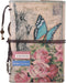 MALEDEN Vintage Travel Journal, Leather Refillable Sketchbook Diary Planner with Unlined Pages