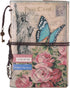 MALEDEN Vintage Travel Journal, Leather Refillable Sketchbook Diary Planner with Unlined Pages