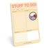 Knock Knock Stuff To Do! Big & Sticky Notepad - Sticky To-Do List Pad (40 Sheets, 9.75 x 7-inches)