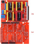 A4988 3D V3.0 4 Dioche CNC Expansion Board with Stepper Motor Driver Kit for Engraver and Printer Applications