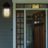 3000K 650 Maxxima LED Porch Lantern Outdoor Wall Light - Features Clear Glass, Warm White, Lumens, Dusk to Dawn