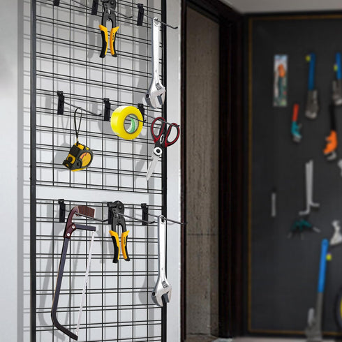 12 Pc Slatwall Hooks, 6 Inch Metal Slatwall Accessories for Garage Storage and Retail Display