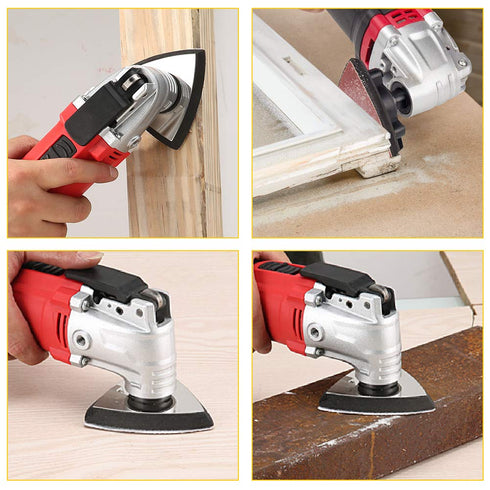 SPEEDWOX 30 Pcs Hook and Loop Triangle Sandpaper, 1500 Grit 80mm for Oscillating Multi Tool Detail Sander