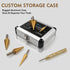 6 Pcs Step Drill Bit Set, High Speed Steel Unibit Drill Bits, Automatic Center Punch for Sheet Metal, 50 Sizes