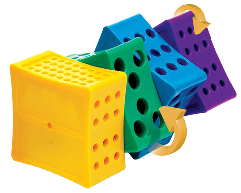 Heathrow Scientific HD29040A Rota-Rack Rotating 4-WAY Tube Rack for Large Tubes, 224 x 110 x 110mm