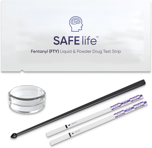 Fentanyl Test Strips for Powder, Liquid & Pills - Highly Sensitive Testing Strips, 25 Pack