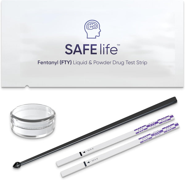 Fentanyl Test Strips for Powder, Liquid & Pills - Highly Sensitive Testing Strips, 25 Pack