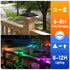 2 Pack 4 4x4 Viewsun Solar Post Cap Lights, Outdoor Fence Solar Powered Cap with Lighting Modes Waterproof Light