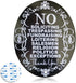 No Soliciting Sign for Home - No Trespassing Aluminum 5" X 4" Laser Engraving, Anodized Aluminum, Never Change Color