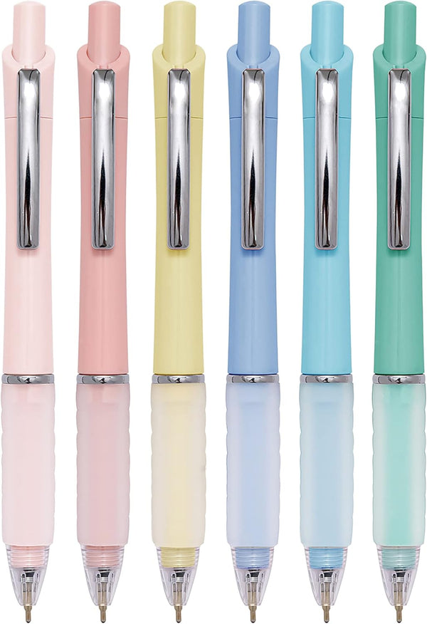Ball Point Pen Black Ink, Medium Point 1.0mm Office Pens with Super Soft Grip, 6 Pack.