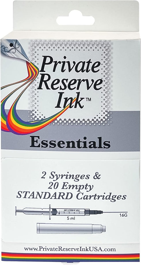 Essentials Kit 1, 20 pcs Empty Standard Cartridges + 2 pcs 5 ml Syringe