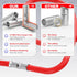 AIRIC Heat Shrink Butt Connectors 4 AWG, 6 Pcs Waterproof Electrical Crimp Splice Terminal for Auto Repair