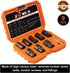 XEWEA 9PCS Lug Nut Extractor Set, 1/2" Drive Impact Bolt Nut Remover for Damaged Bolts
