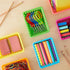 Bright Creations 12 Pack Small Plastic Classroom Storage Bins for Organization, School Supplies, 6 Colors