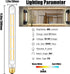 T300 Bulb, 11.8 Inch Bulbs, 100Watt 1000lm, Dimmable, E26 10W T10 Bulb,4 Pack. (10W=100W 3000K) XININSUN Led Long