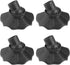 uxcell 4Pcs Camping Chair Feet, Plastic Furniture Leg Cover for 0.63 Inch