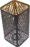 DOITOOL Metal Small Lamp Shade with Tree Pattern Wrought Hollow Carved Lampshade